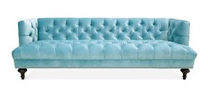 Jonathan Adler blue sofa