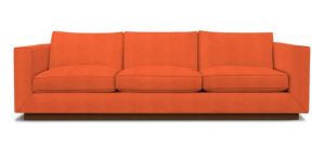  Jonathan Adler orange sofa